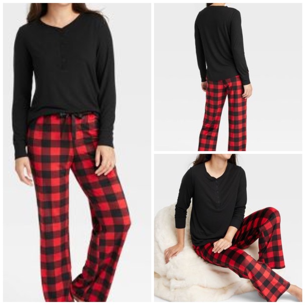 Black Pajama Long Sleeve Shirt